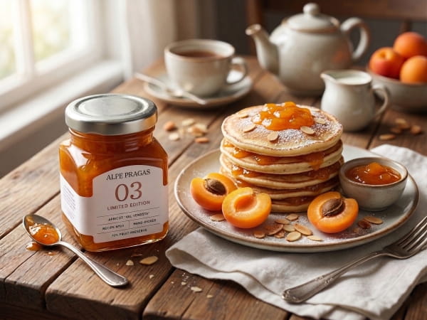 Palačinky s meruňkovým džemem